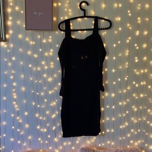 Black dress off shoulder
